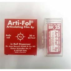 Bausch BK25 Arti-Fol Dispenser - 22mm Wide - D/Sided - Ultra-Thin 8µ - Red - 20m